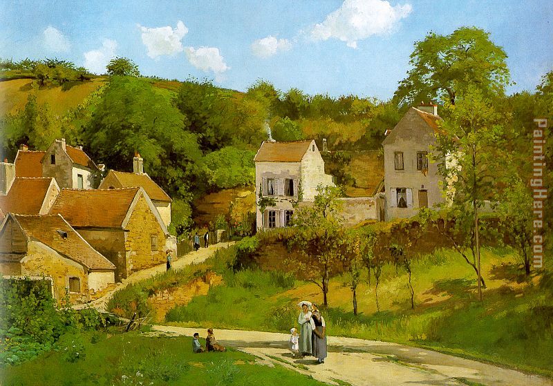 The Hermitage at Pontoise painting - Camille Pissarro The Hermitage at Pontoise art painting